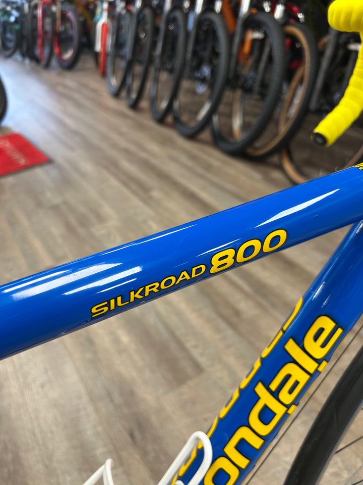 2000 Cannondale Silk Road 800 CAAD4 Road Bike – Blue • 54 cm • HeadShok • 2×9 • Rebuilt