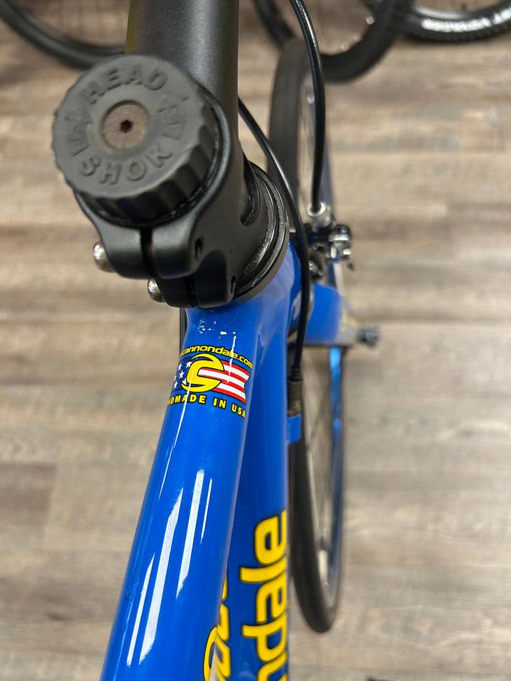 2000 Cannondale Silk Road 800 CAAD4 Road Bike – Blue • 54 cm • HeadShok • 2×9 • Rebuilt