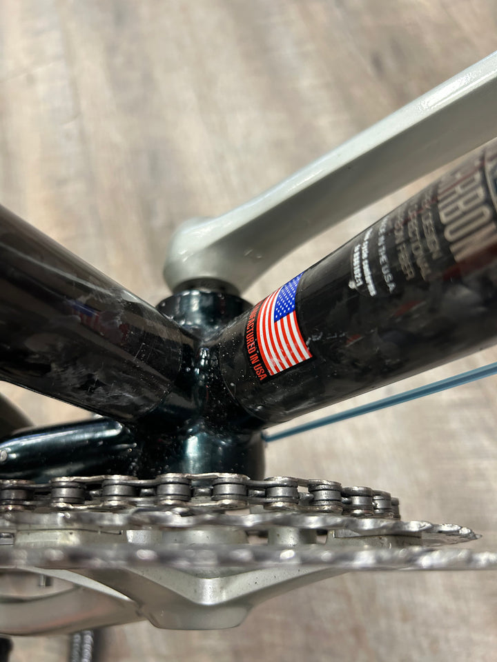 1996 Trek 2120 Carbon Road Bike – USA Made • 58 cm • 3×8 Shimano 105 • Rebuilt