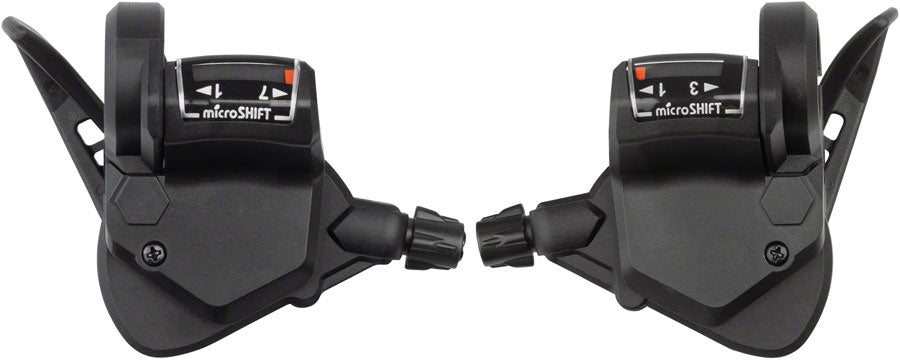 microSHIFT TS38 7-Speed Thumb-Tap Shifter Set Triple Shimano Compatible