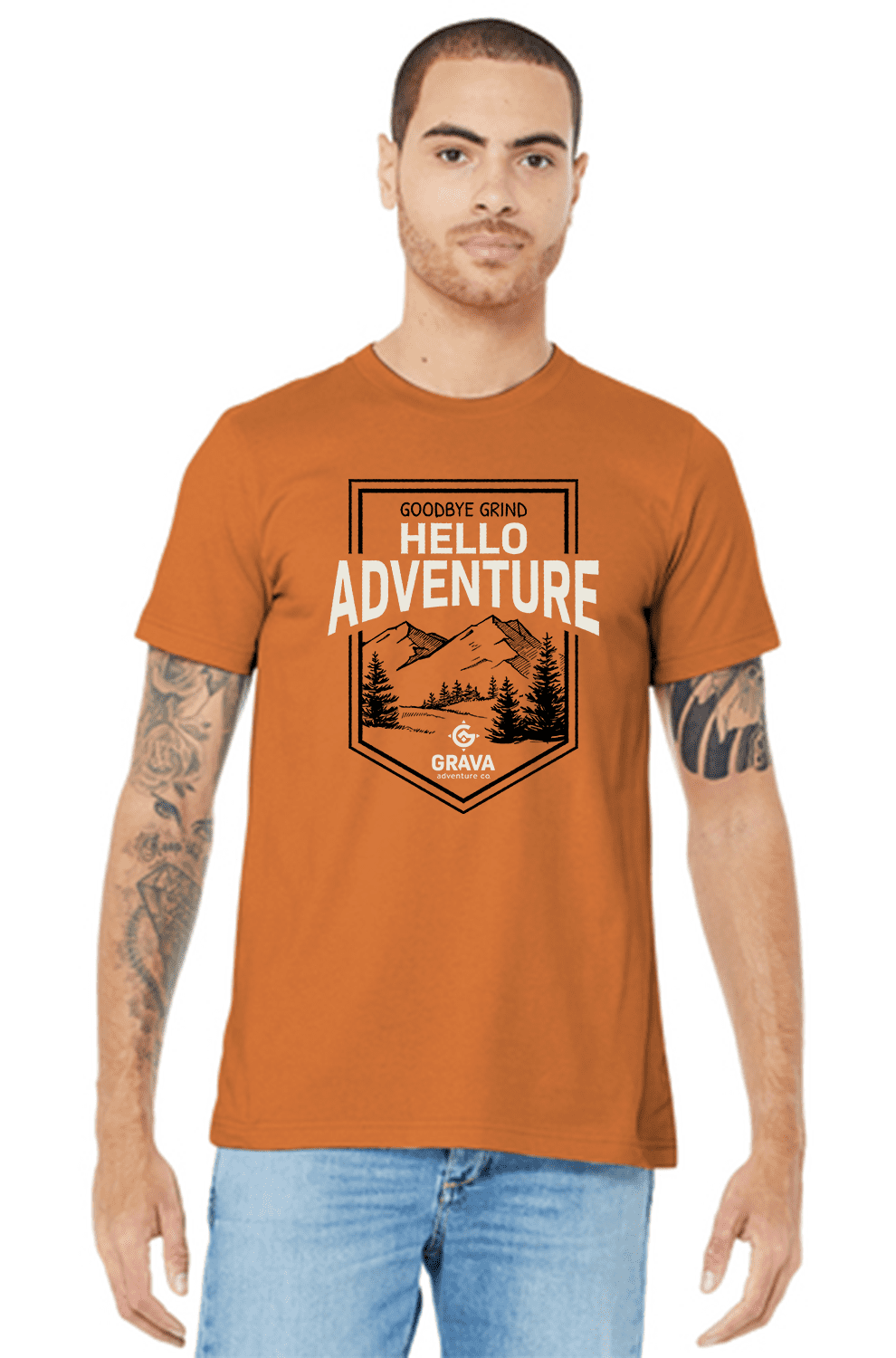 Hello Adventure T-Shirt - Grava Adventure Corporation