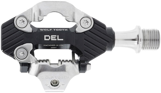 Wolf Tooth DEL Gravel Race Clipless Pedals — Single-Sided SPD, Alloy, 9/16" (Pair)