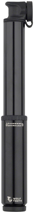 Wolf Tooth EnCase Pump with Tire Plug Tool - 85cc High Volume Mini Pump - Black