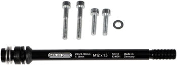 Ortlieb Thru Axle M6 Connector — 1.5mm Thread Pitch (Black)