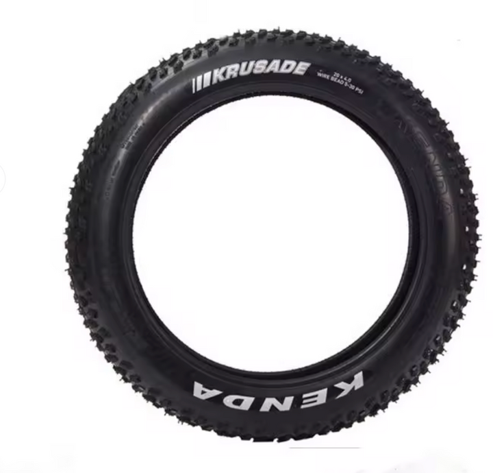 Kenda Krusade 26x4.0 Fat Tire – Wire Bead E-Bike & Fat Bike Tire | 60 TPI | All-Terrain Performance