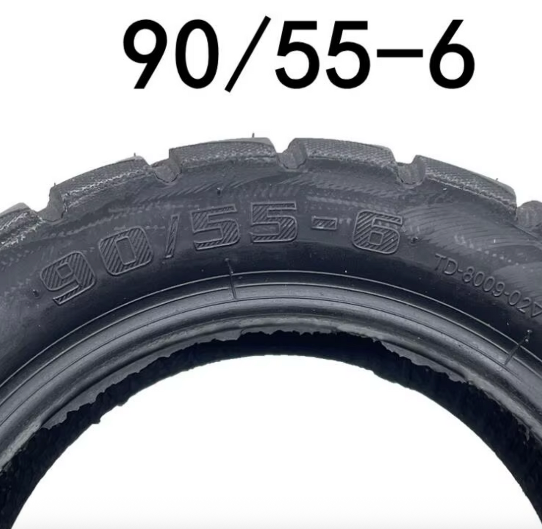 90/55-6 Tubeless Off-Road Scooter Tire – 10″ Electric Scooter Replacement