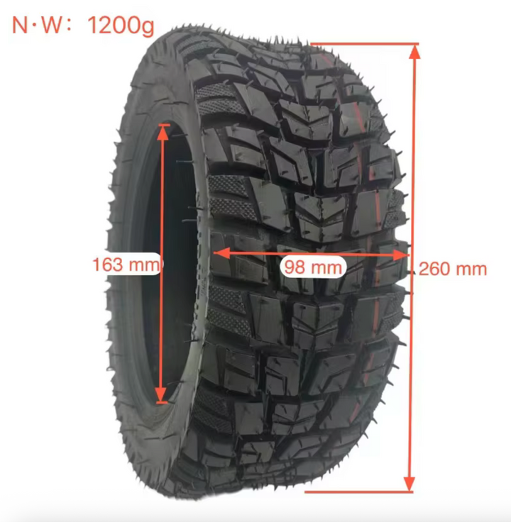 100/65-6.5 Scooter Tire – Heavy-Duty 4-Ply Replacement for Electric Scooters