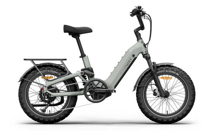 Himiway D5 2.0 20" Full Suspension Fat Tire E-Bike – 750W – 48V 20Ah – Step-Over / Step-Thru