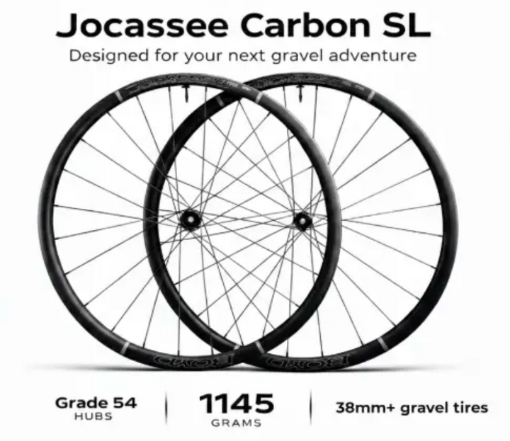Boyd Jocassee Carbon Gravel SL Wheelset – 700c, 26mm Internal, Tubeless Ready, 1145g