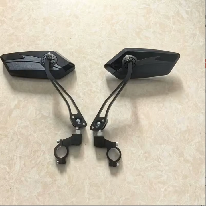 Universal Adjustable Bicycle Rearview Mirror Set | 360° Rotating | Bar End | Pair
