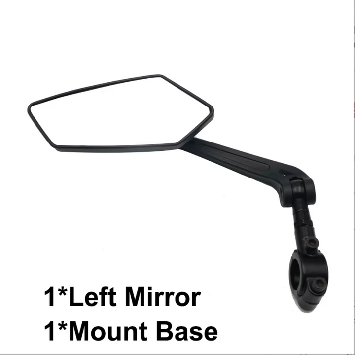 Universal Adjustable Bicycle Rearview Mirror Set | 360° Rotating | Bar End | Pair