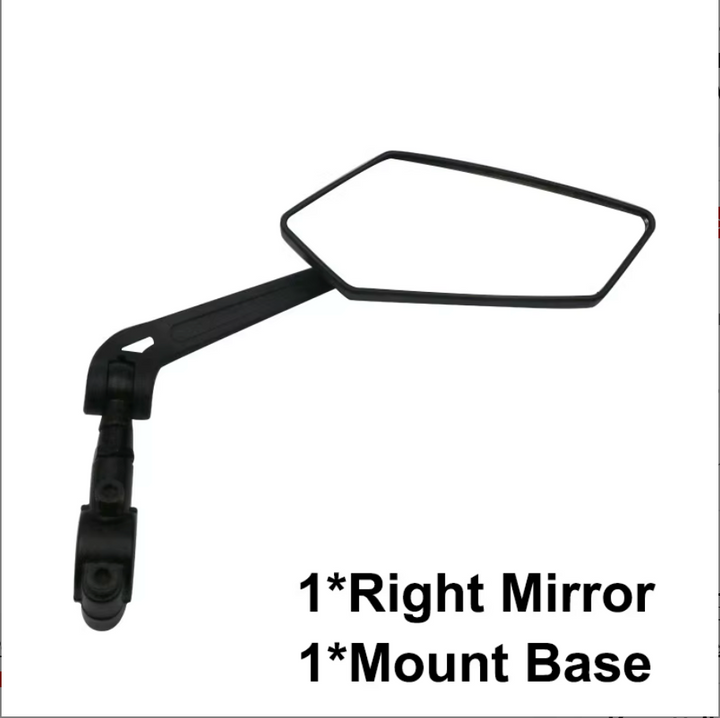 Universal Adjustable Bicycle Rearview Mirror Set | 360° Rotating | Bar End | Pair
