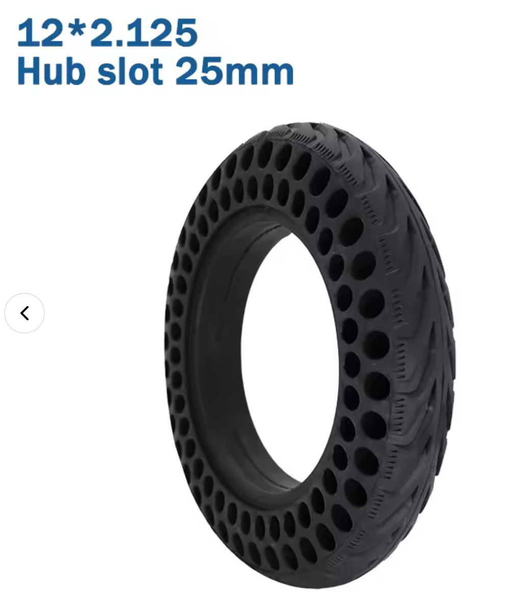 10×2.0-2.5 Solid Scooter Tire – Double Honeycomb Sidewall, Puncture-Proof Upgrade