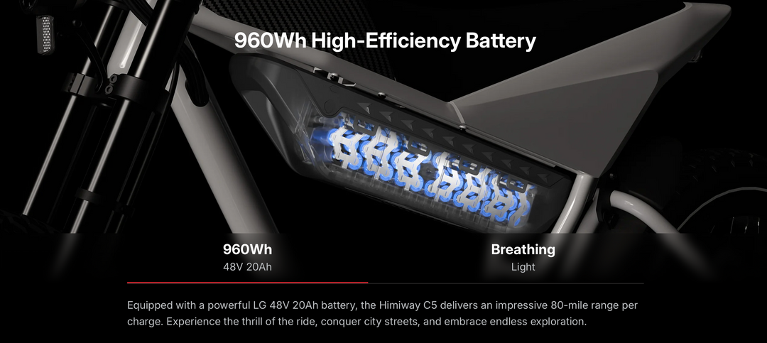 himiway klapprad Himiway C5 Ultra Full-Suspension E-Bike – 750 W Hub Motor – Grava Adventure Corporation