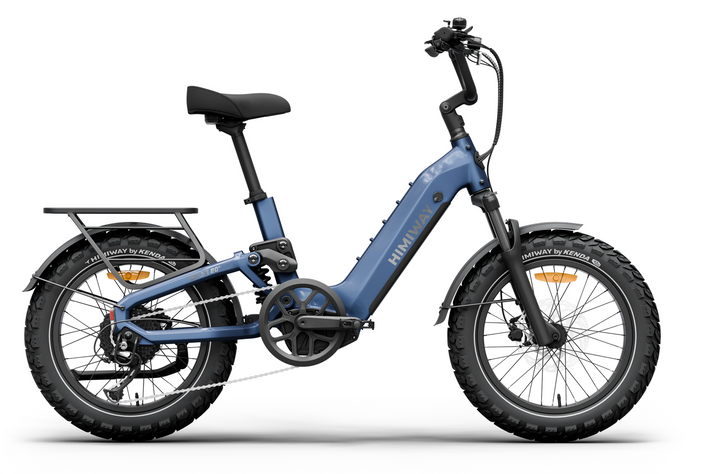 Himiway D5 2.0 20" Full Suspension Fat Tire E-Bike – 750W – 48V 20Ah – Step-Over / Step-Thru