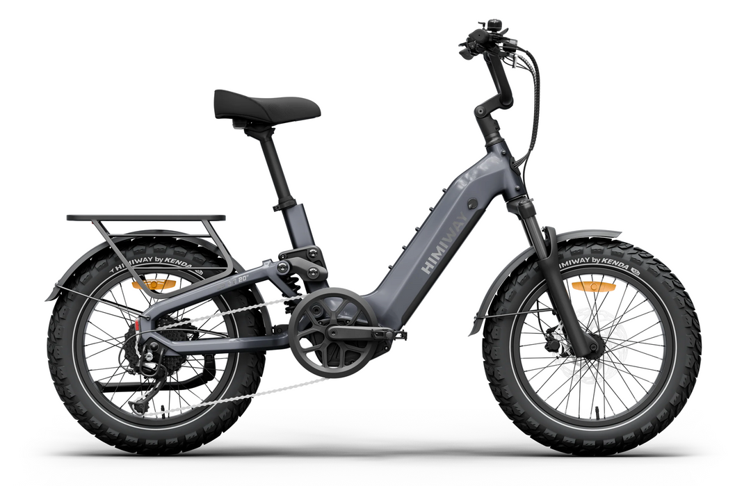 Himiway D5 2.0 20" Full Suspension Fat Tire E-Bike – 750W – 48V 20Ah – Step-Over / Step-Thru
