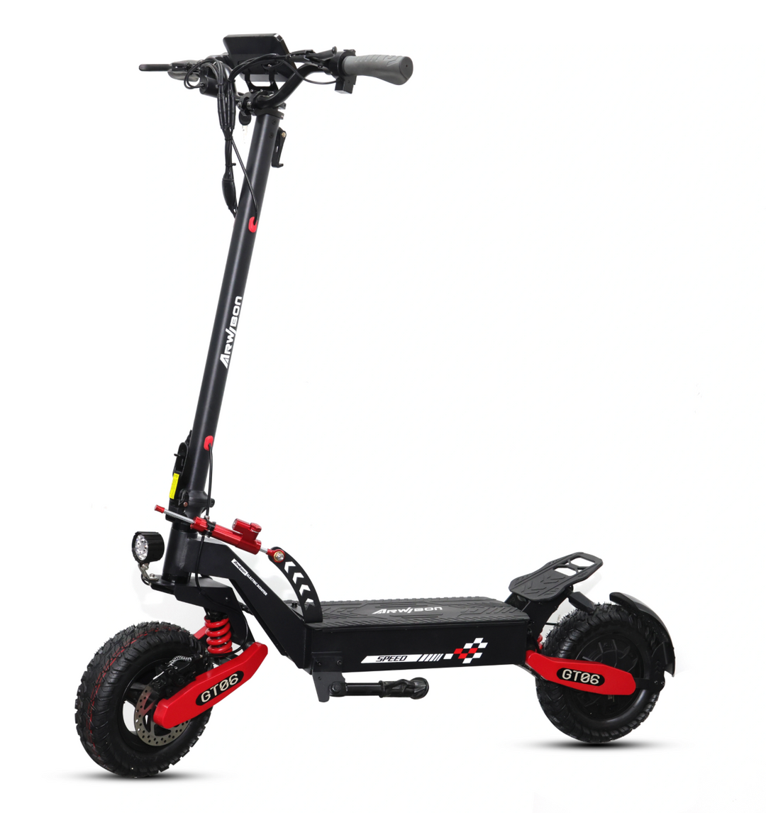GT06 Electric Scooter 1200W 48V 23.4Ah 11” Off-Road Tires Foldable