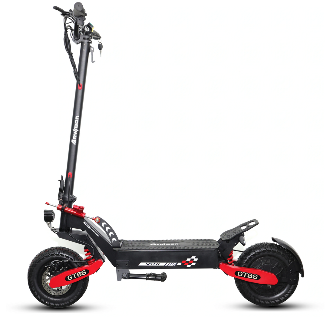 GT06 Electric Scooter 1200W 48V 23.4Ah 11” Off-Road Tires Foldable