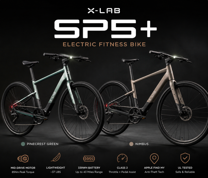 X-LAB SP5+ Electric Fitness Bike | Mid-Drive | Shimano CUES | 700c