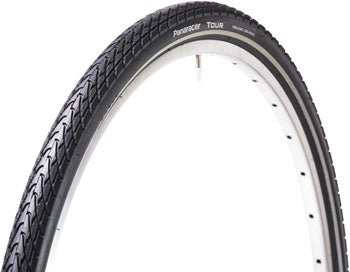 Panaracer TourGuardPlus Tire — 26 x 1.75 Clincher (Wire Bead, Black w/ Reflective)