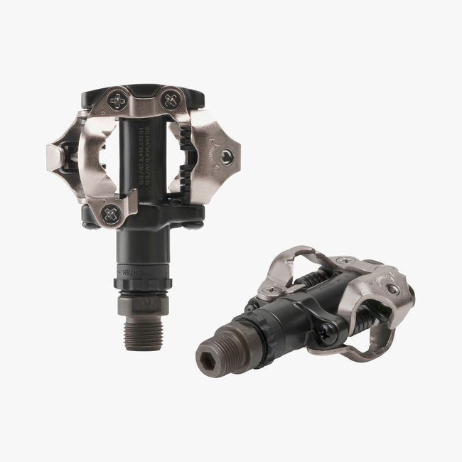 Black Shimano PD-M520 dual-sided SPD pedal