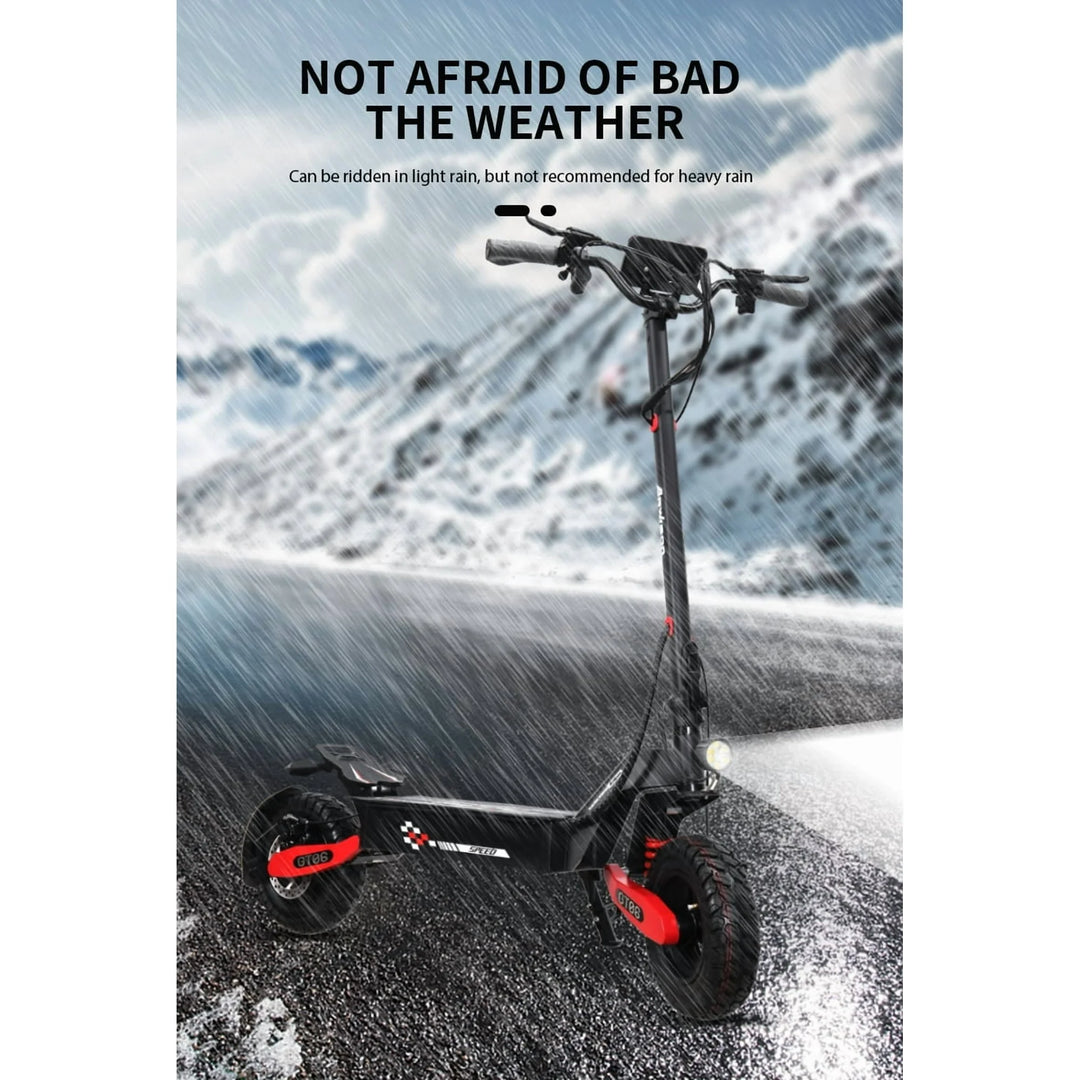 GT06 Electric Scooter 1200W 48V 23.4Ah 11” Off-Road Tires Foldable