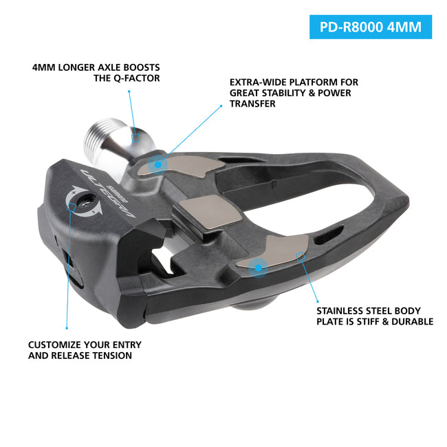 Shimano Ultegra PD-R8000 SPD-SL Road Pedals | SM-SH11 Cleats Included