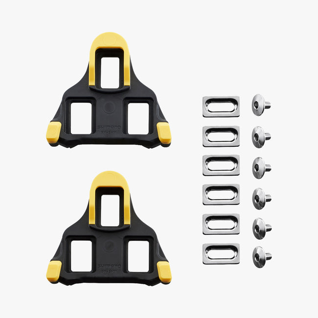 Shimano SM-SH11 SPD-SL Cleat Set | 6° Float | Yellow | Road Cleats