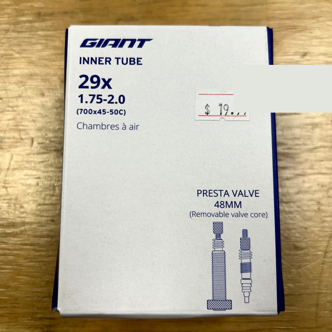 Giant Inner Tube – 29 × 1.75–2.0 | 48 mm Threaded Presta Valve