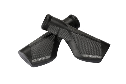 Giant GNT Ergo Max Single Lock-On Grips – Ergonomic Palm Support – Black