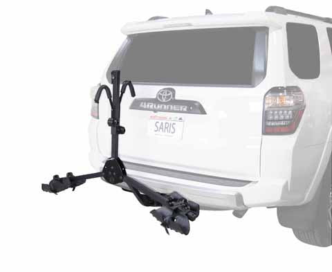 Saris All Star 2-Bike Hitch Rack – Tray Style, 1.25" & 2" Receiver, 45 lb Capacity