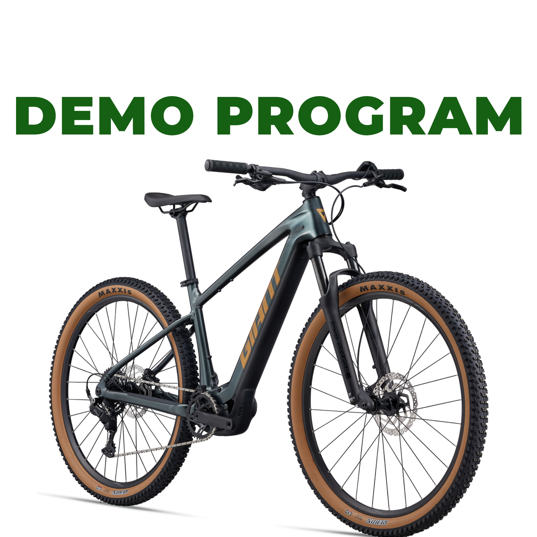 Giant 2026 Talon E+ Electric Mountain Bike, Asphalt Green MD